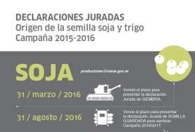 El Inase notificÃ³ a 98 productores que no justificaron el origen de la semilla de soja: no podrÃ¡n hacer uso propio en 2016/17